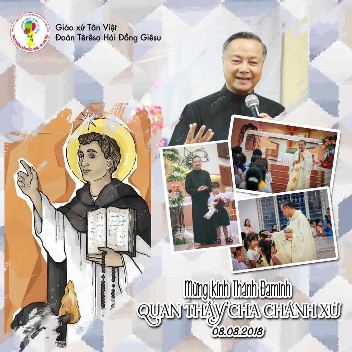 Lễ kính Thánh Đaminh (08.08.2018) – Bổn mạng Cha Chánh Xứ