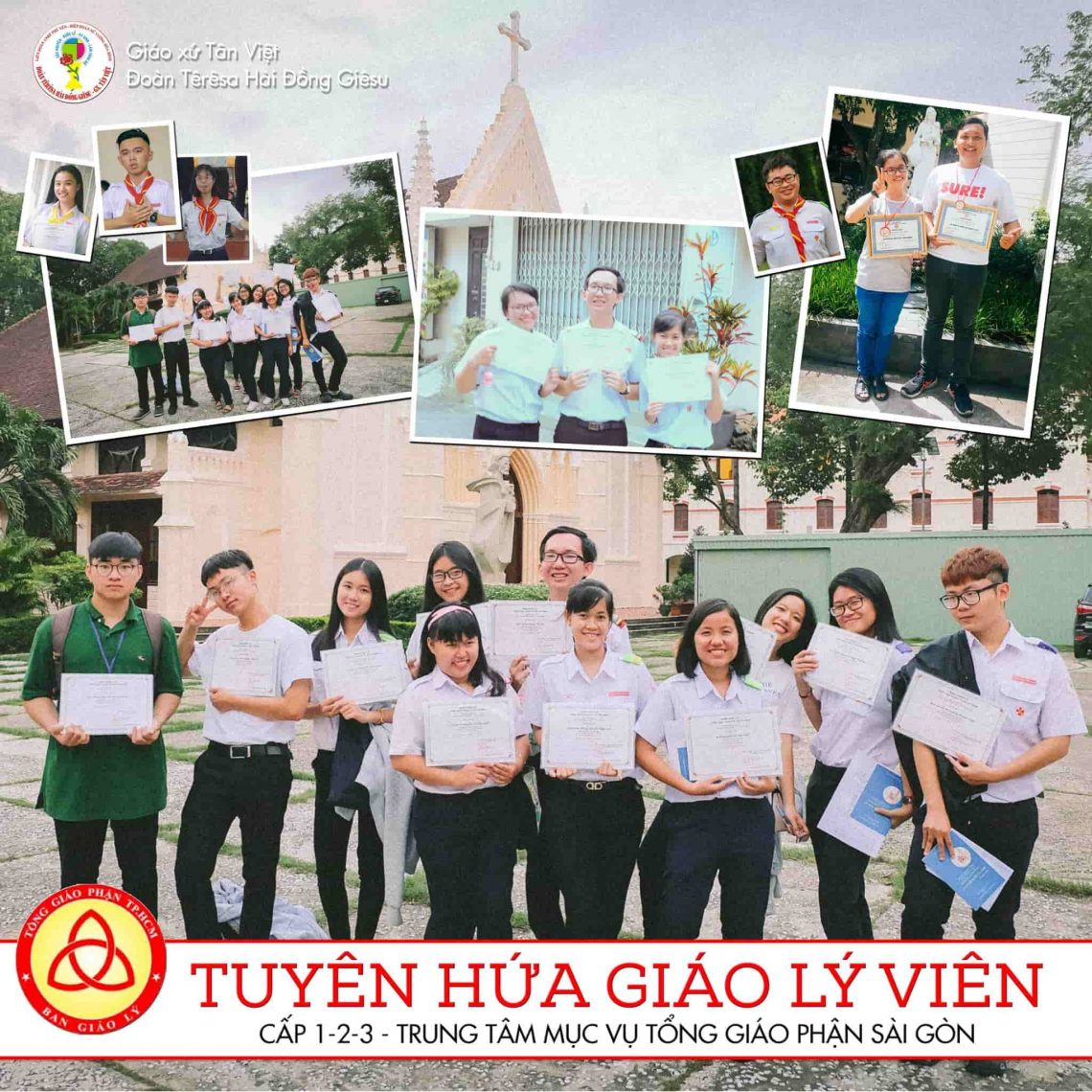 Chúc mừng các anh chị tốt nghiệp Giáo Lý Viên cấp 1-2-3 năm 2018