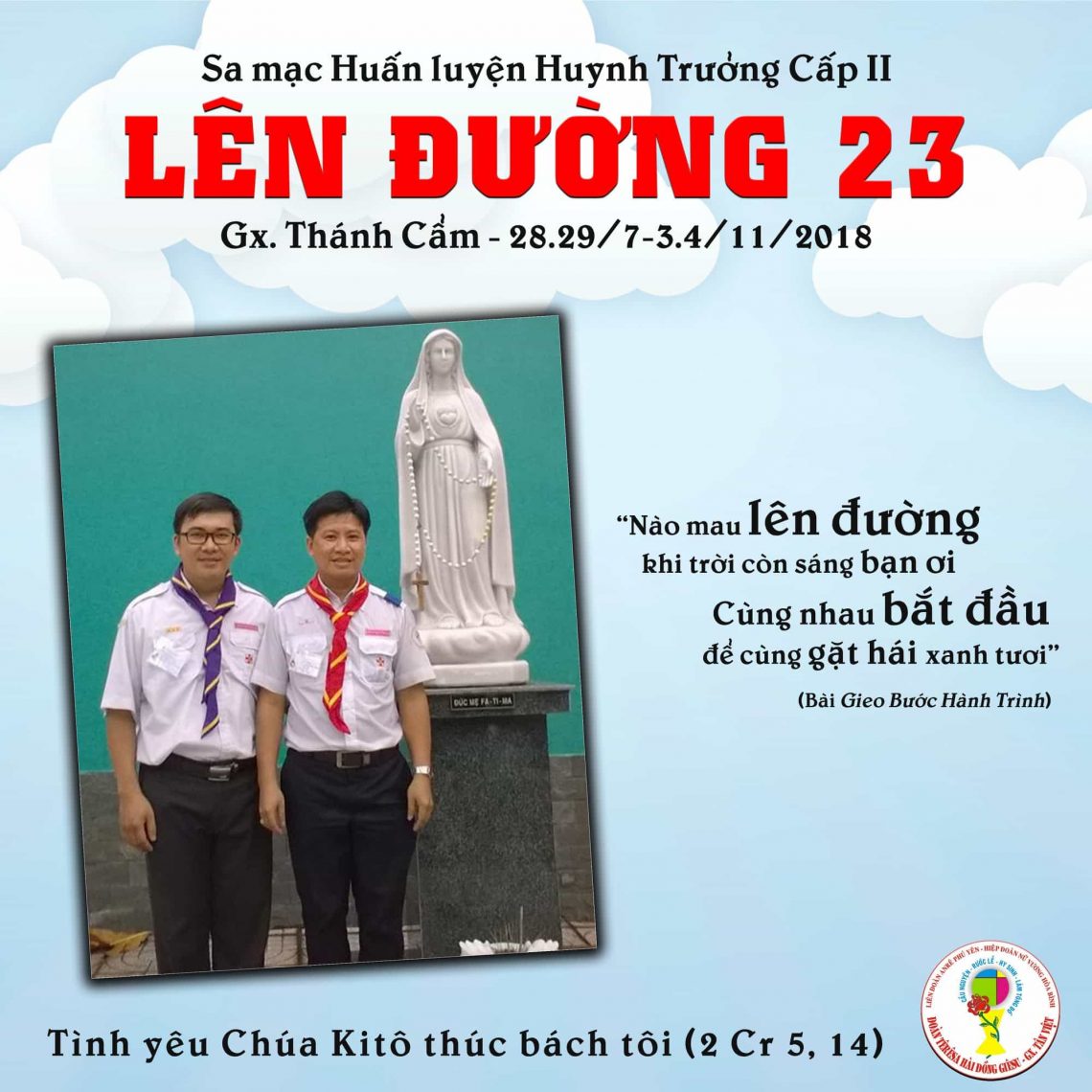 Chúc mừng HT-GLV hoàn thành Sa mạc huấn luyện Huynh Trưởng cấp 2 – Tabor 23