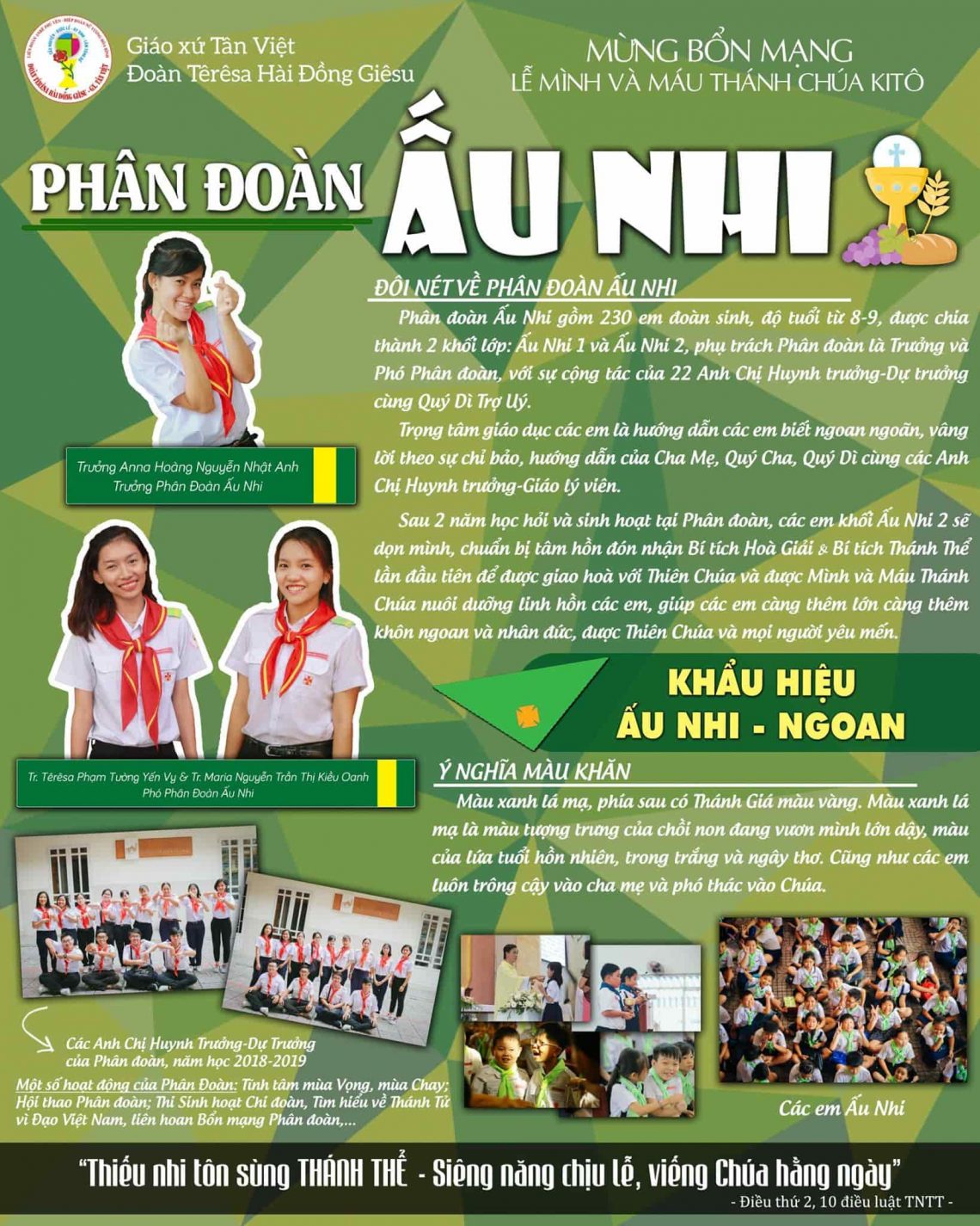 Lễ Mình Máu Thánh Chúa Kitô (23.06.2019) – Bổn mạng Phân đoàn Ấu Nhi