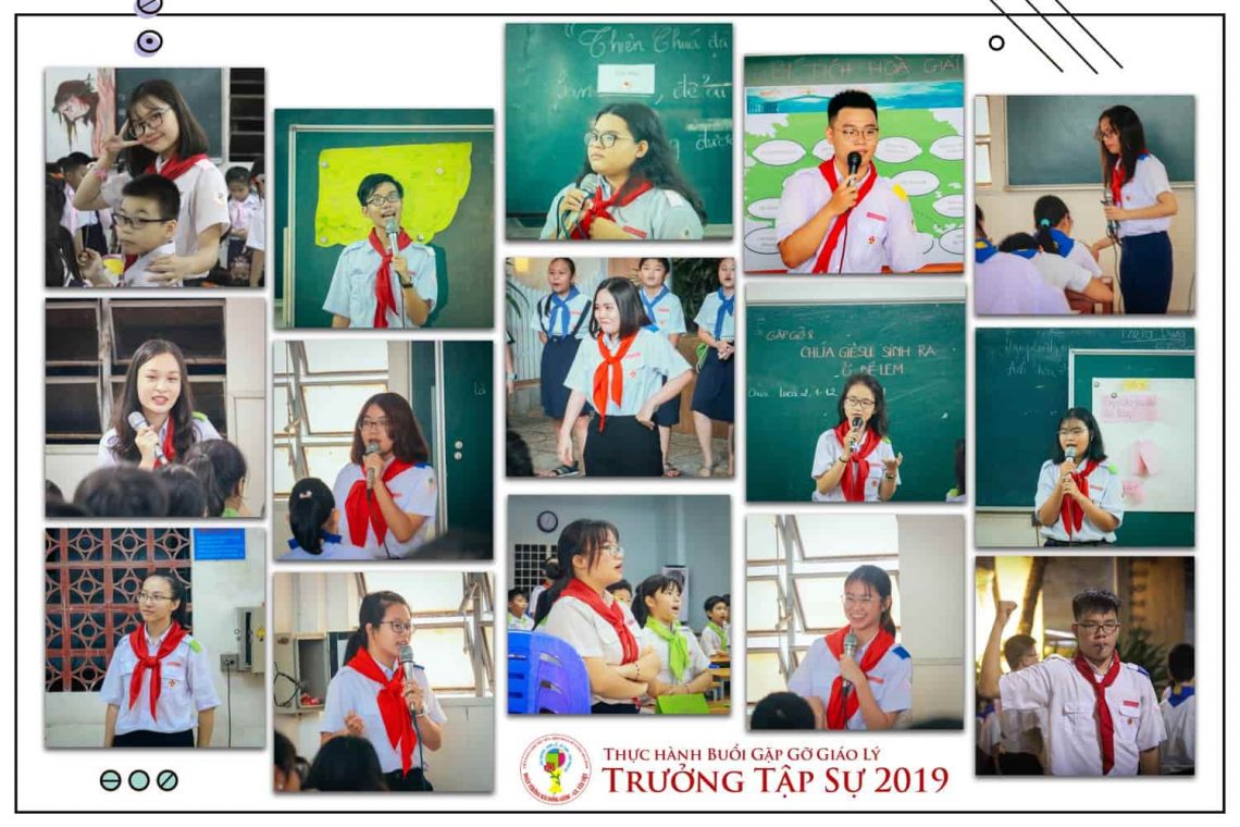 Trưởng tập sự thực hành tổ chức buổi Gặp gỡ giáo lý