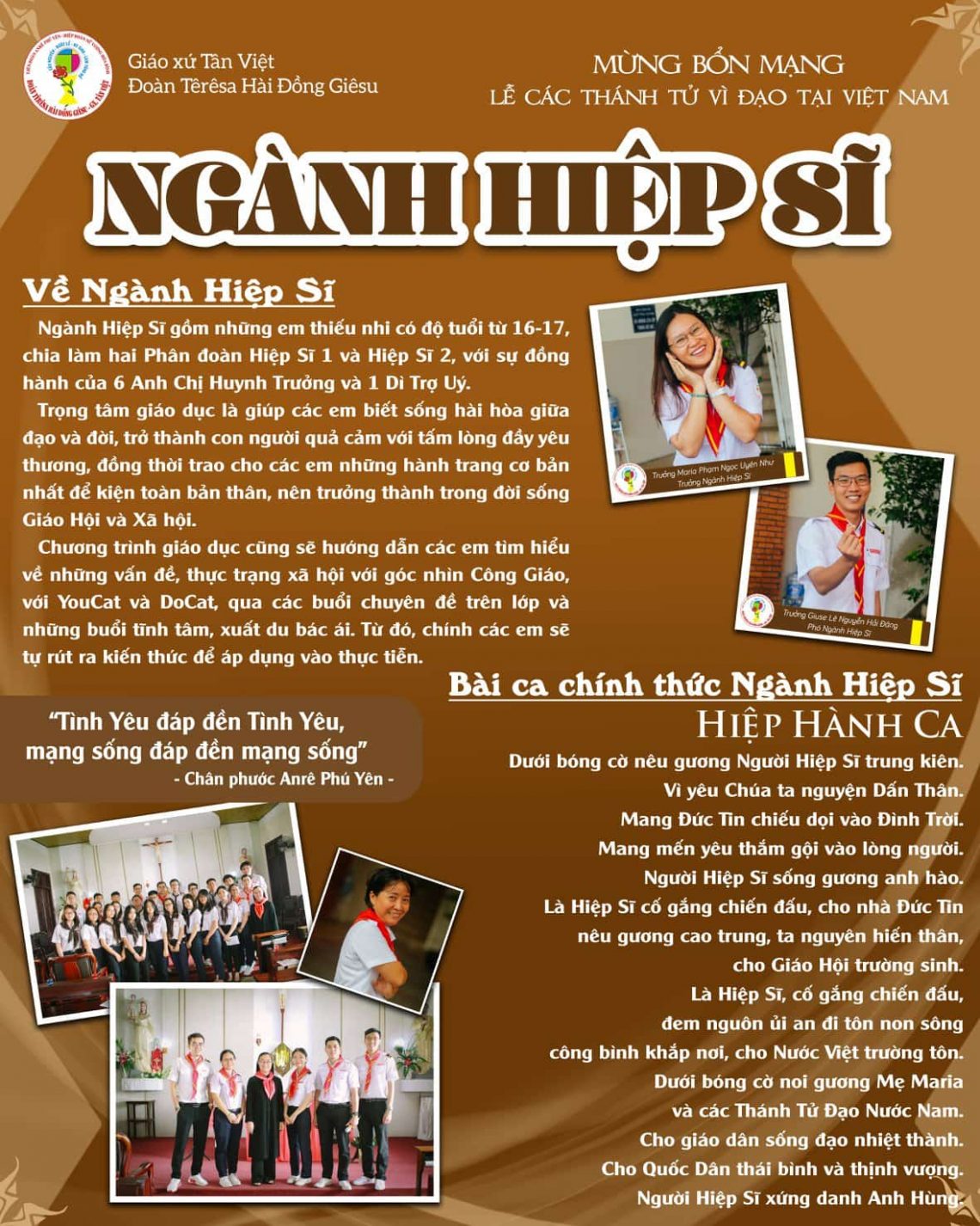 Lễ kính các Thánh tử đạo VN (25.11.2019) – Bổn mạng Ngành Hiệp Sĩ