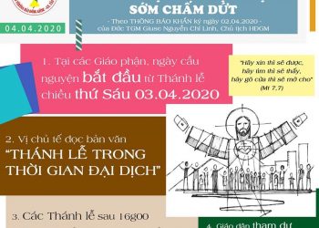 Ngày toàn quốc cầu nguyện cho dịch bệnh sớm chấm dứt