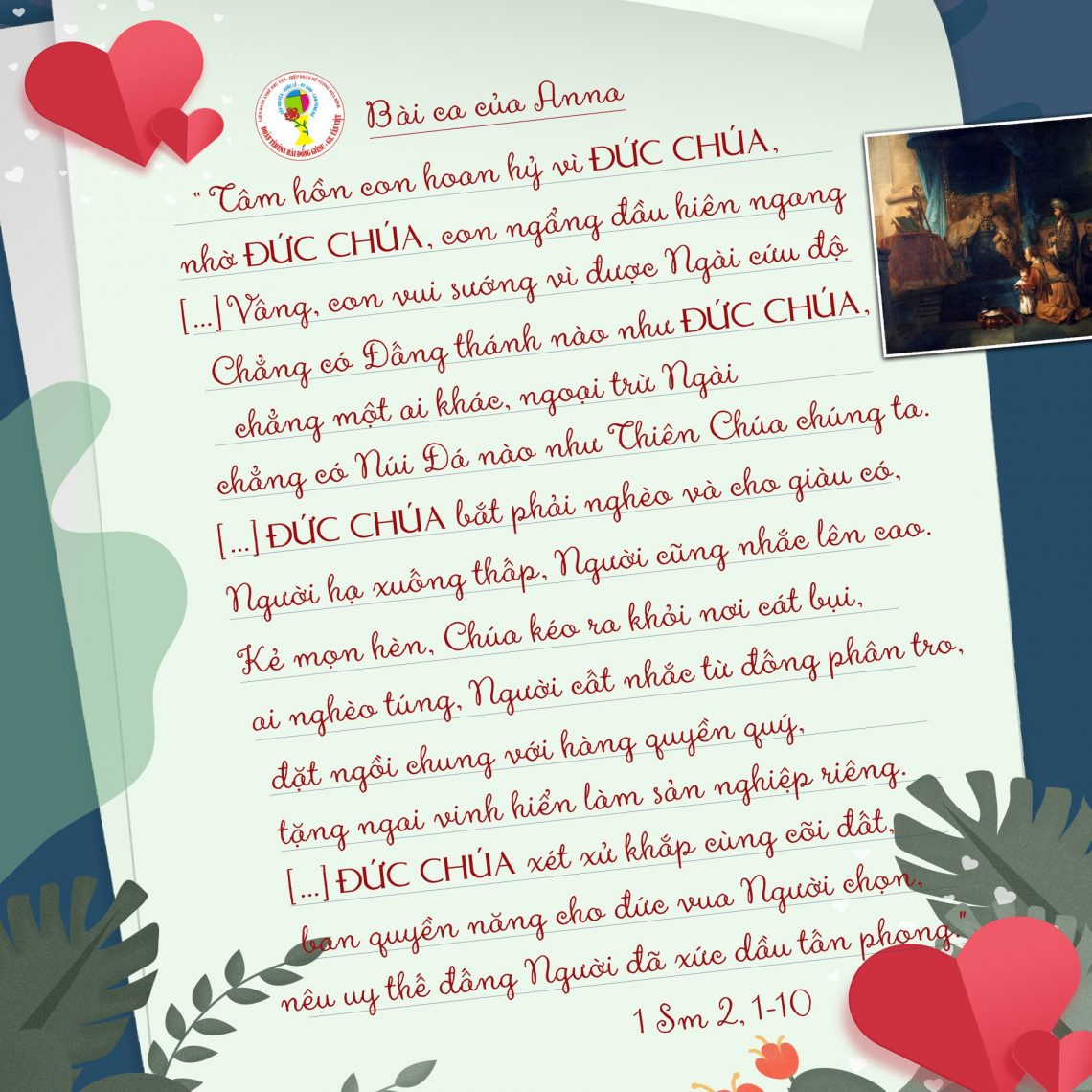 Bài ca của Anna – Nhân ngày mừng kính lễ Đức Maria lên trời cả hồn lẫn xác