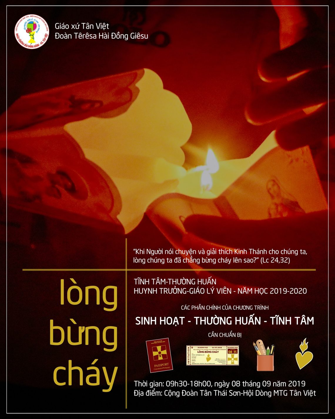 Tĩnh tâm – thường huấn Huynh Trưởng Giáo Lý Viên Năm học 2019 -2020