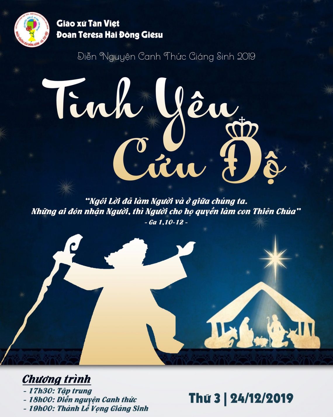 Diễn Nguyện Canh thức Giáng Sinh 2019 – Tình Yêu Cứu Độ