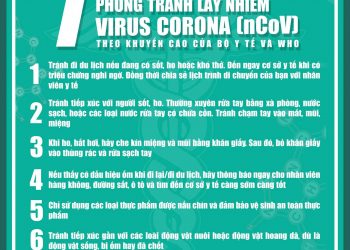 Hướng dẫn phòng chống lây nhiễm Virus Corona (nCoV) theo khuyến cáo của bộ y tế và WHO
