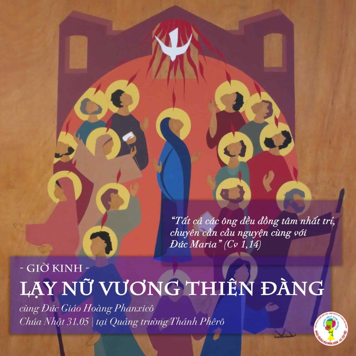 Hiệp thông với ĐTC Phanxicô trong giờ kinh với Đức Mẹ Maria