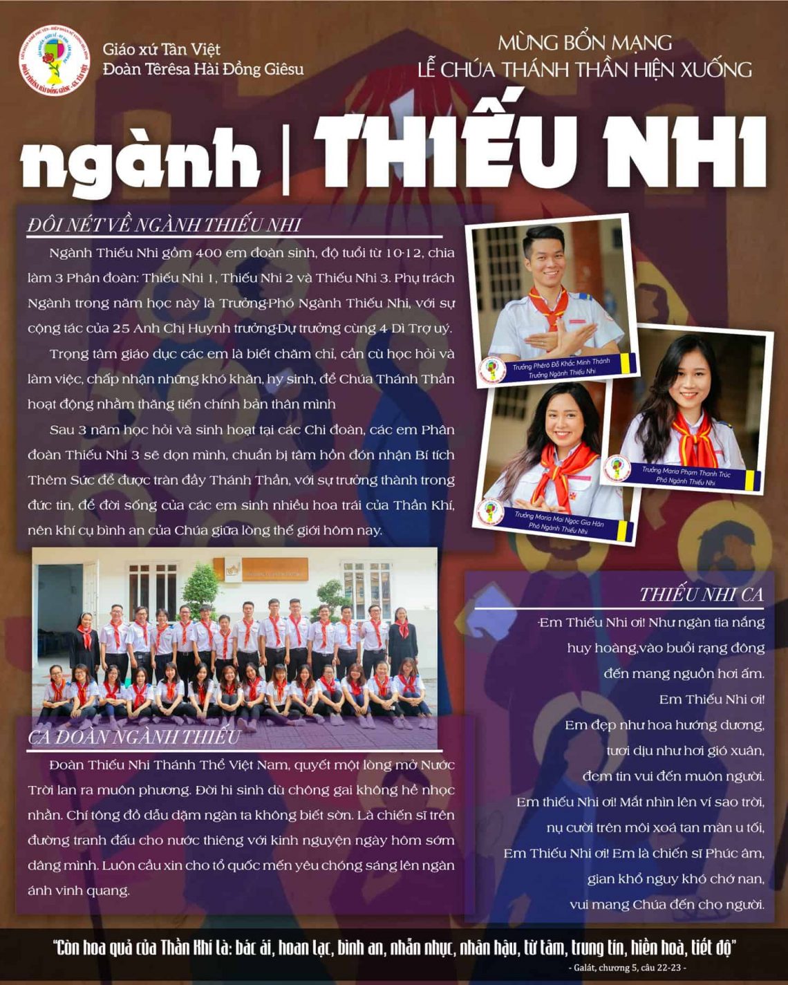 Lễ Chúa Thánh Thần Hiện Xuống (31.05.2020) – Bổn mạng Ngành Thiếu Nhi