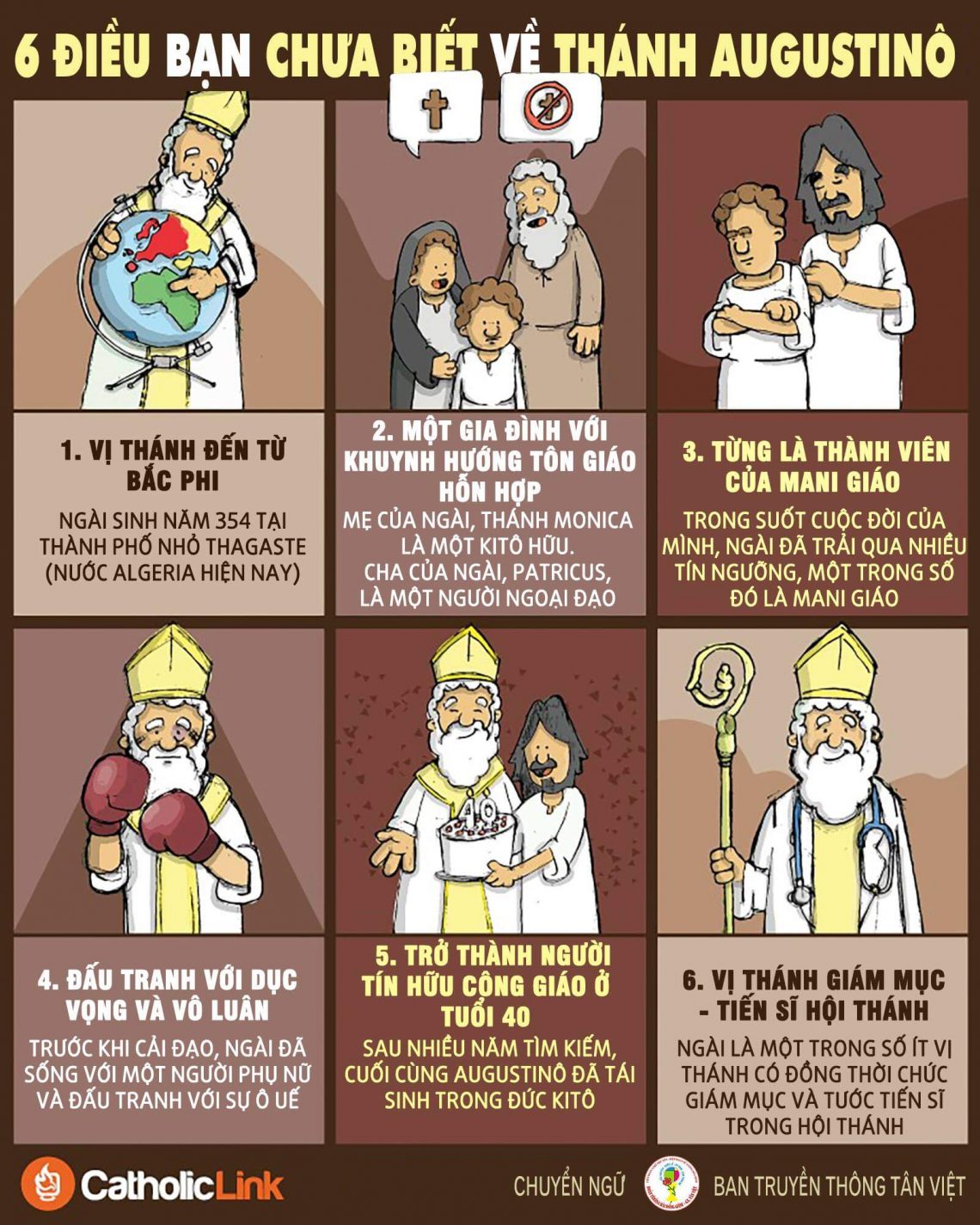 6 sự thật thú vị về Thánh Augustinô