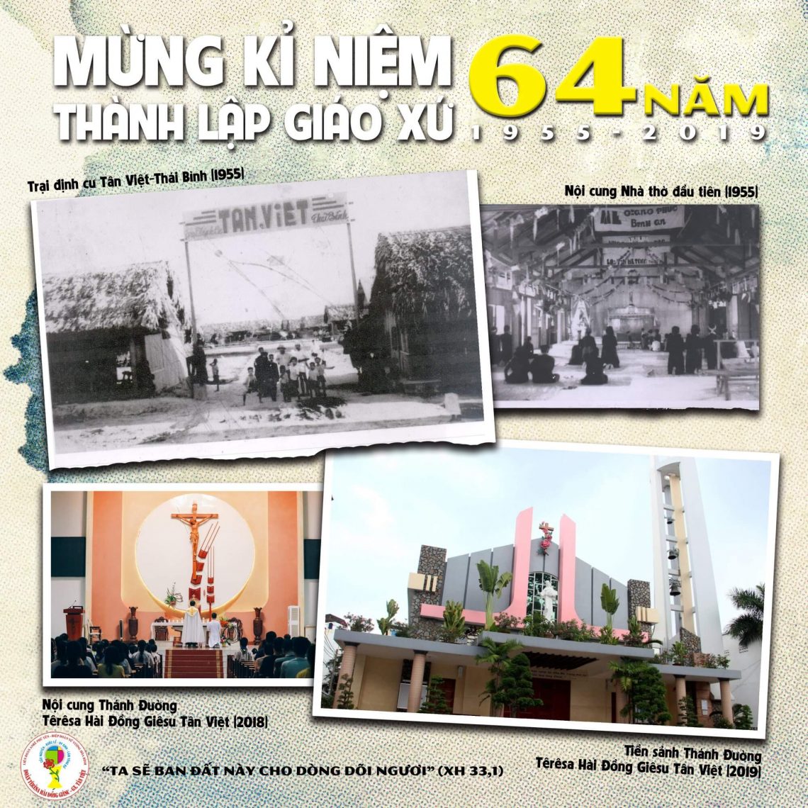 Mừng kỷ niệm 64 năm thành lập giáo xứ 1955 -2019