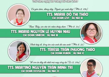 Trưởng tập sự thi thực hành – Tổ chức buổi gặp gỡ giáo lý 2019