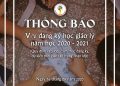 Thông báo đăng ký học giáo lý năm học 2020 – 2021