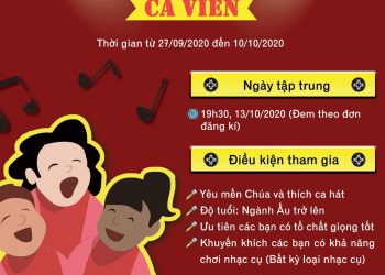 Chiêu sinh Ca viên Ca đoàn Thiếu nhi năm 2020