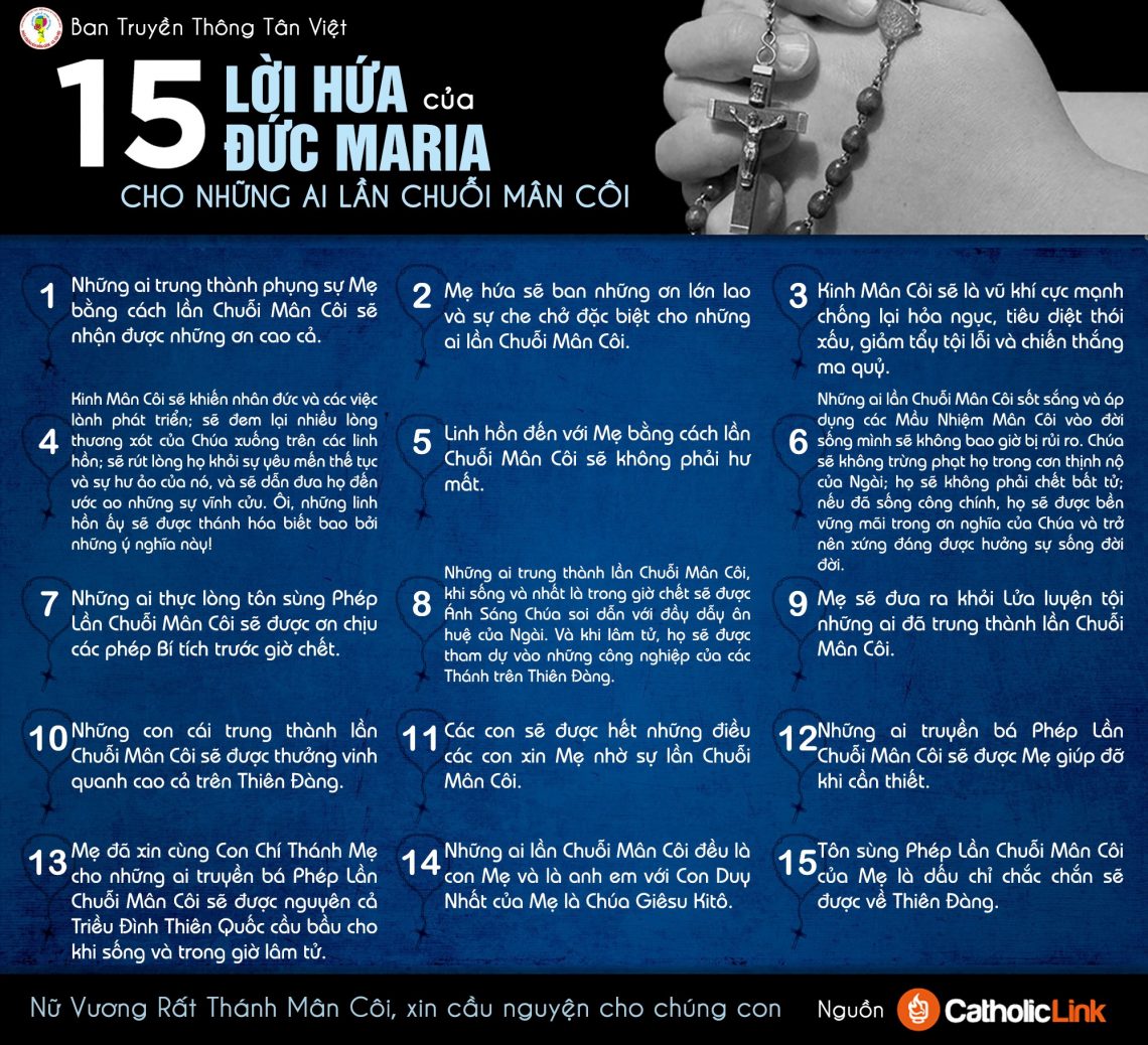 Khi con lần hạt là lúc con nắm tay Đức Mẹ