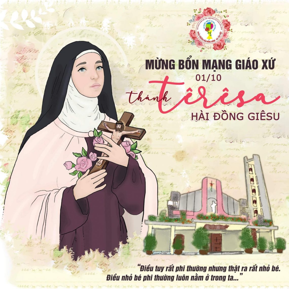 Mừng kính Thánh Têrêsa Hài Đồng Giêsu – Bổn mạng Giáo xứ Tân Việt 01.10.2020