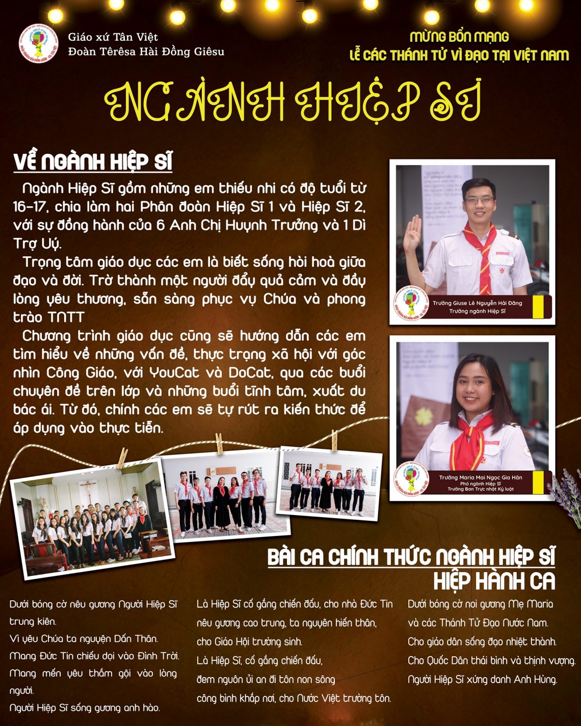 Mừng kính Lễ các Thánh tử đạo Việt Nam – Bổn mạng Ngành Hiệp Sĩ