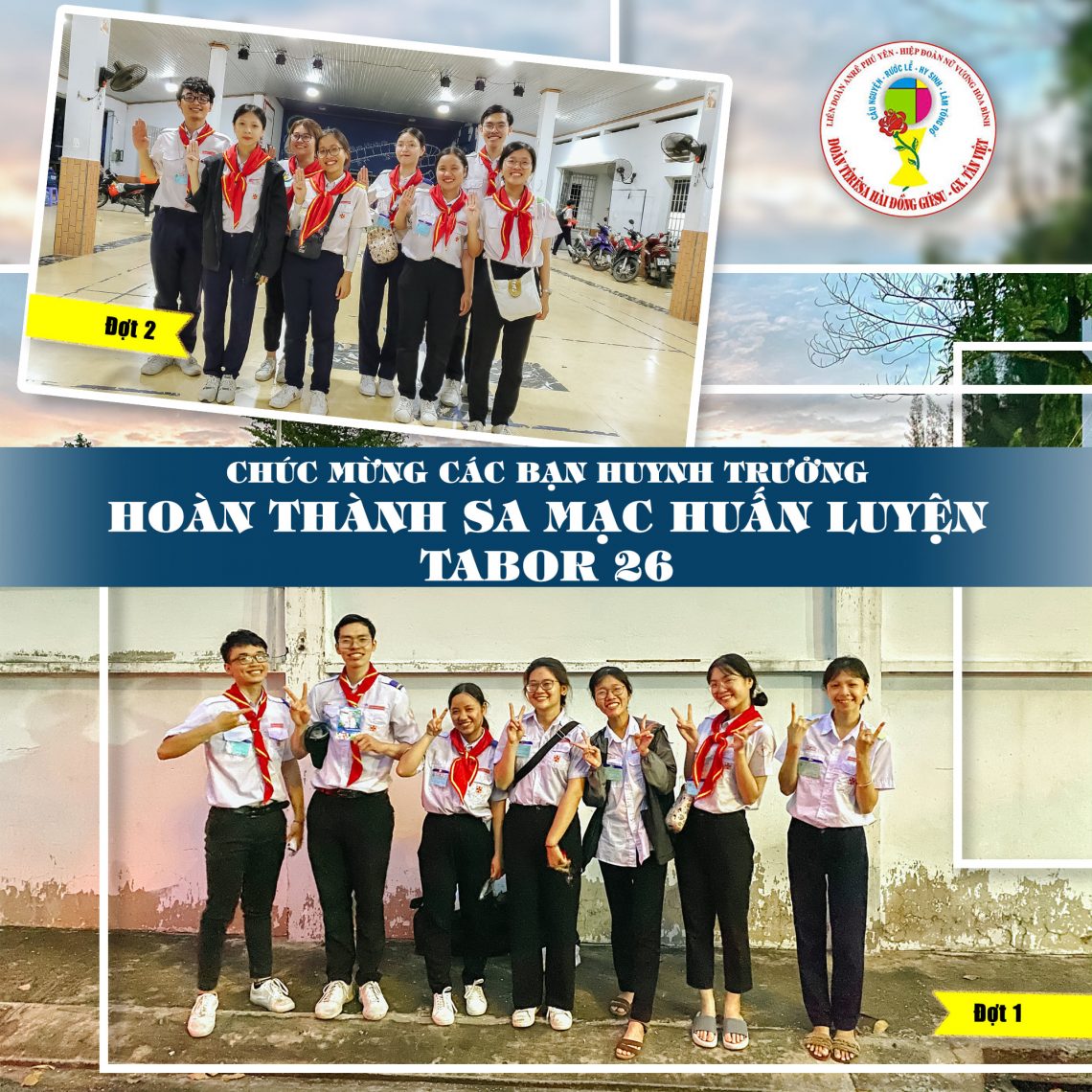 Chúc mừng các HT – GLV  hoàn thành Sa mạc huấn luyện Huynh Trưởng cấp II – TABOR 26
