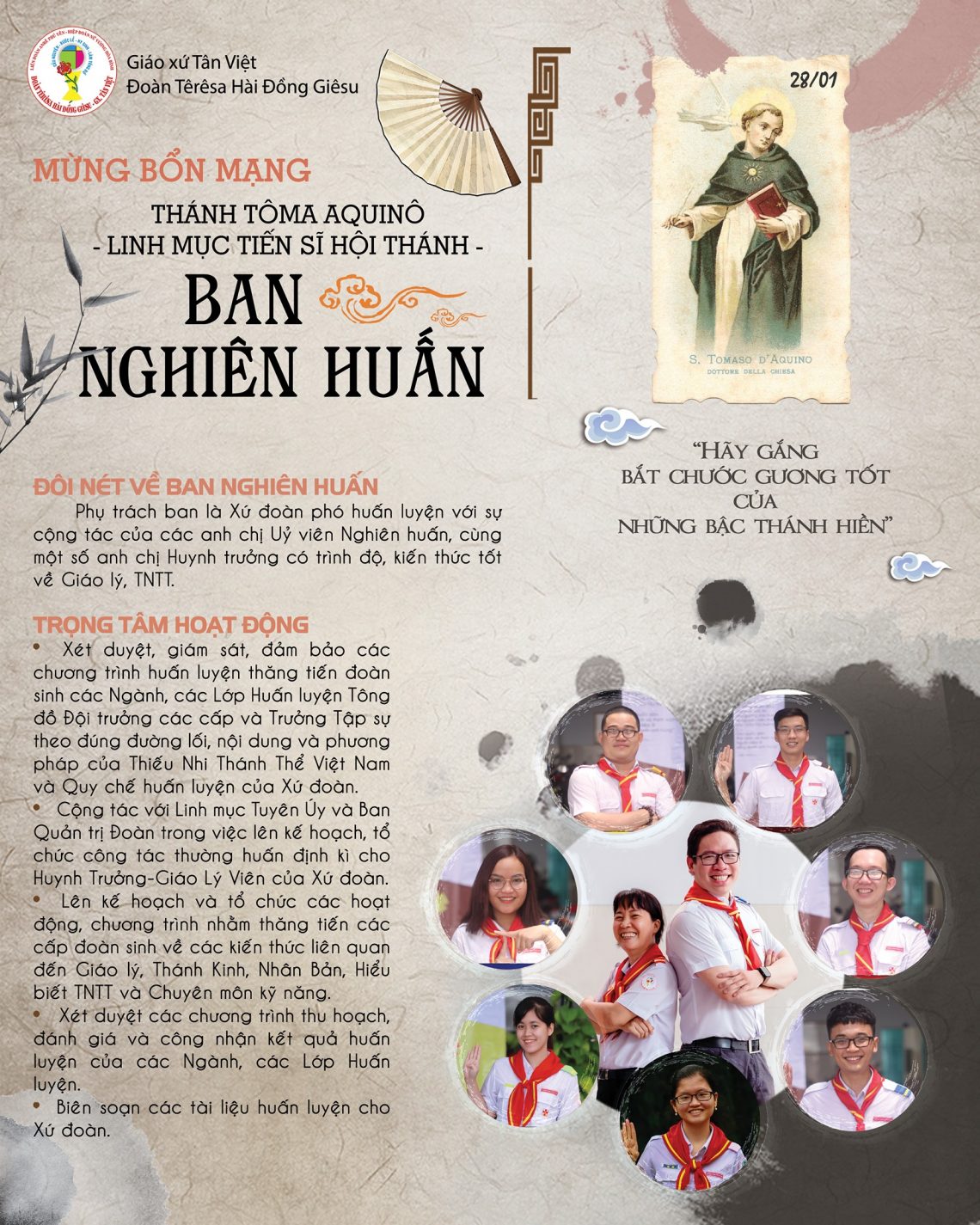 Lễ kính Thánh Tôma Aquinô – Bổn mạng Ban Nghiên Huấn 28.01.2021