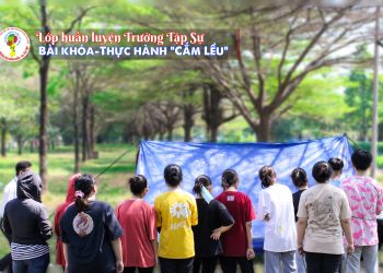 Dự trưởng thực hành bài khóa cắm lều