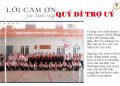 Lời cám ơn dành tặng Quý Dì Trợ Uý năm học 2020-2021