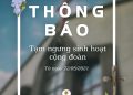Thông báo tạm ngưng sinh hoạt cộng đoàn từ 22-05-2021