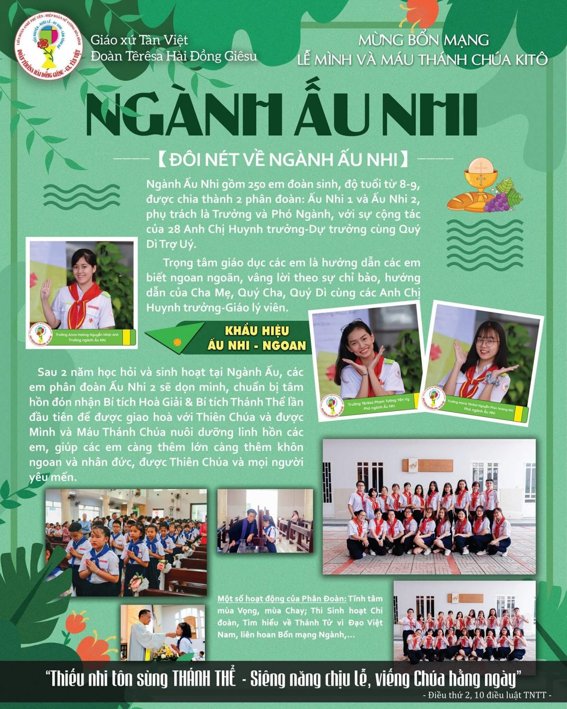 Lễ Mình Máu Chúa Kitô 06.06.2021 – Bổn mạng ngành Ấu Nhi