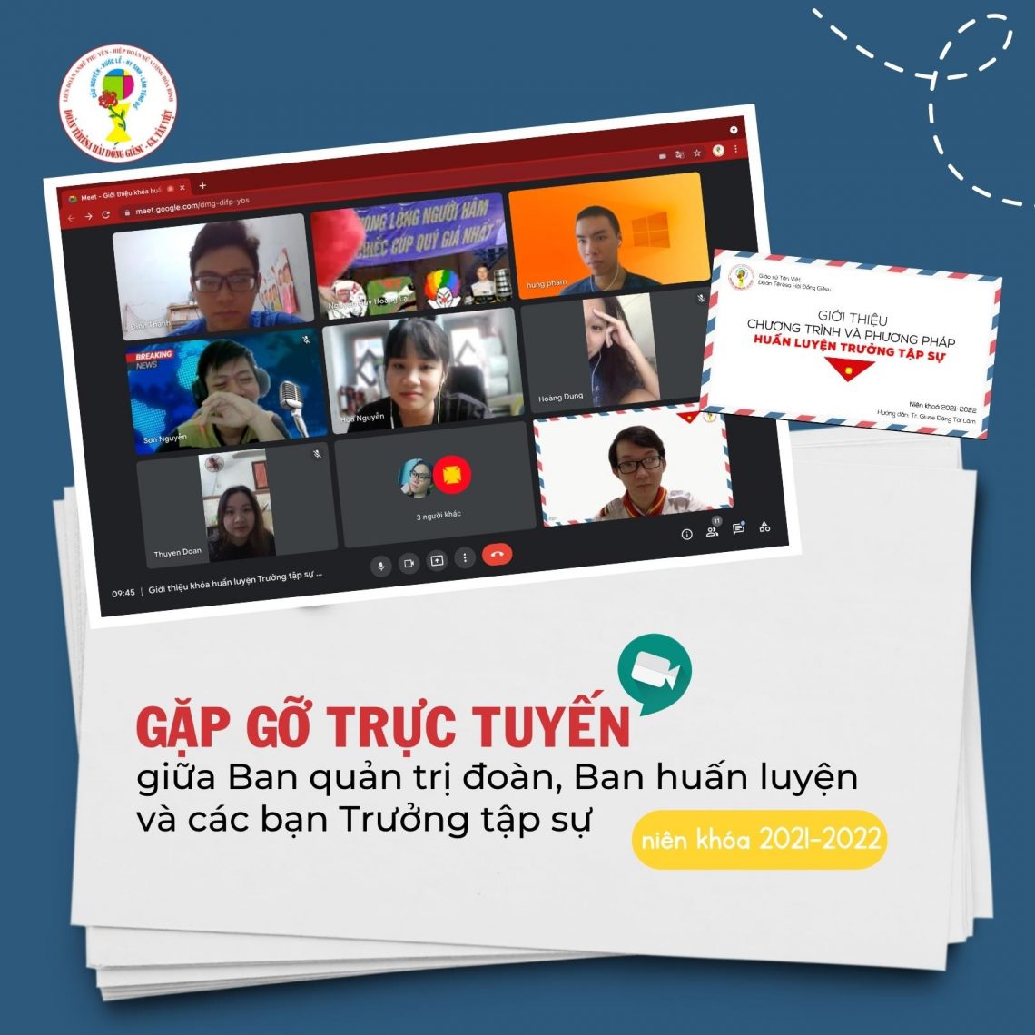 Gặp gỡ trực tuyến với các bạn Trưởng tập sự niên khóa 2021-2022