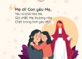 “Mẹ ơi, con yêu mẹ. Yêu từ hồi thơ bé, yêu mãi đến tuổi già…”