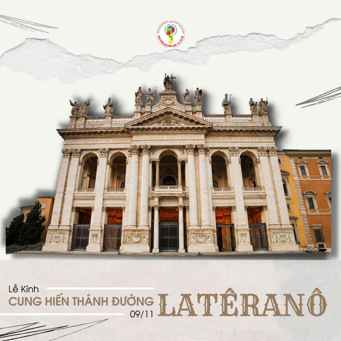 Lễ Cung Hiến Thánh Đường Latêranô (09.11.2021)