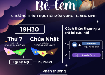 Chương trình học hỏi giáo lý Mùa Vọng – Giáng Sing “VỀ BÊ-LEM”