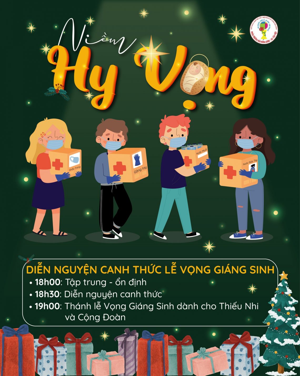 Thông Báo Đêm Diễn Nguyện Canh Thức Lễ Vọng Giáng Sinh 2021