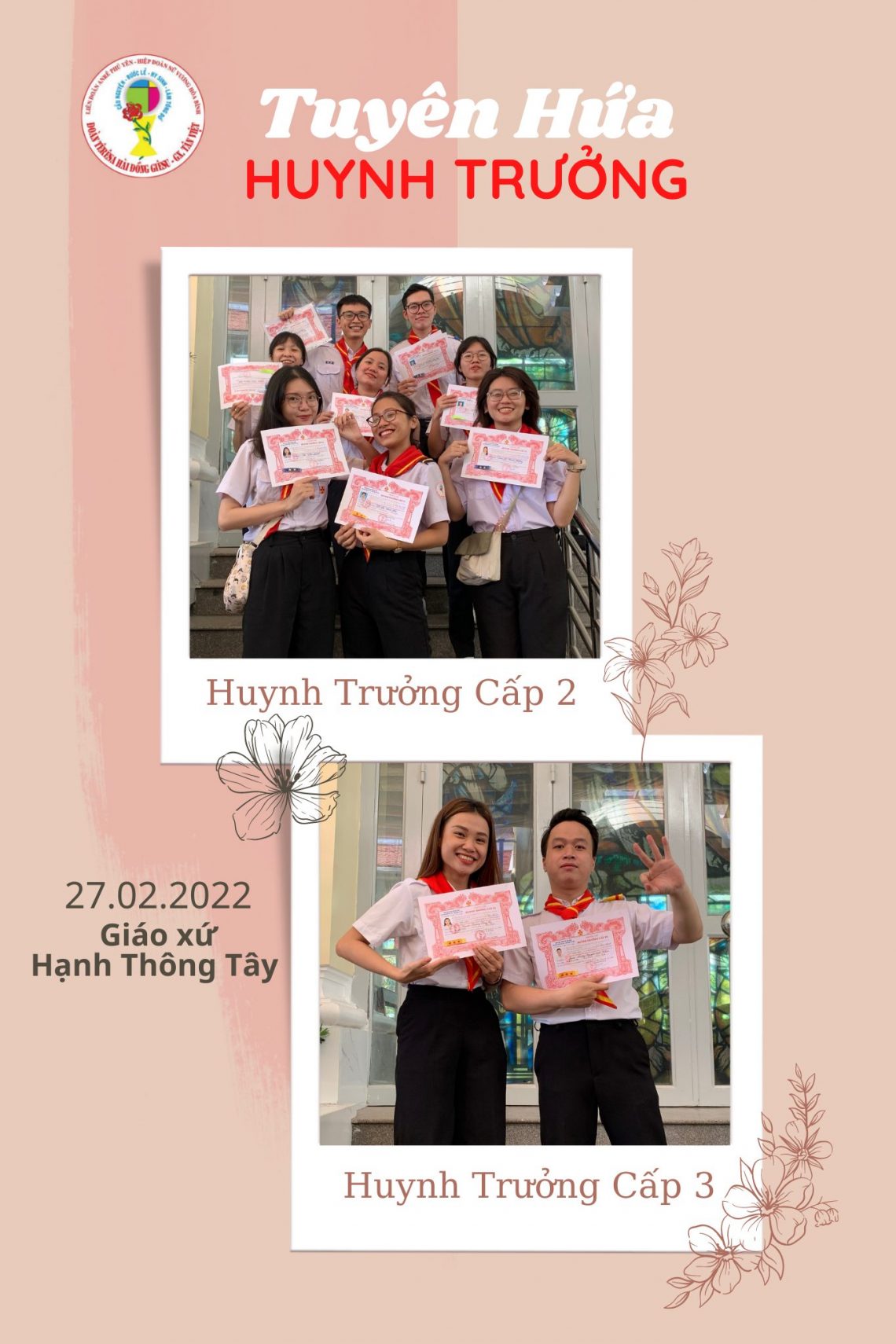 Chúc mừng các anh chị Huynh Trưởng cấp II, cấp III năm 2021